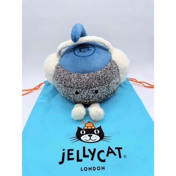 Jellycat Amuseables Sports Cariss Curling Stone Authentic NWT With Dust Bag